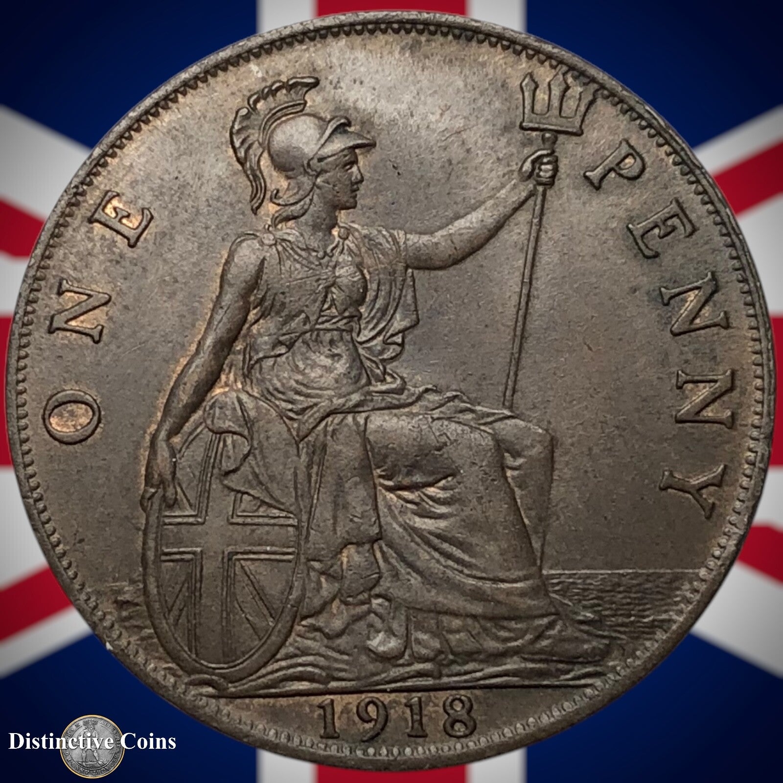 Great Britain 1918 Penny 1d GB6873