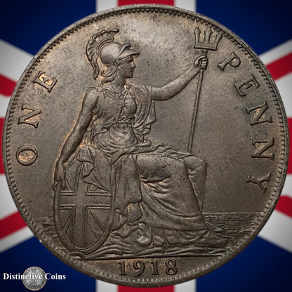 Great Britain 1918 Penny 1d GB6873