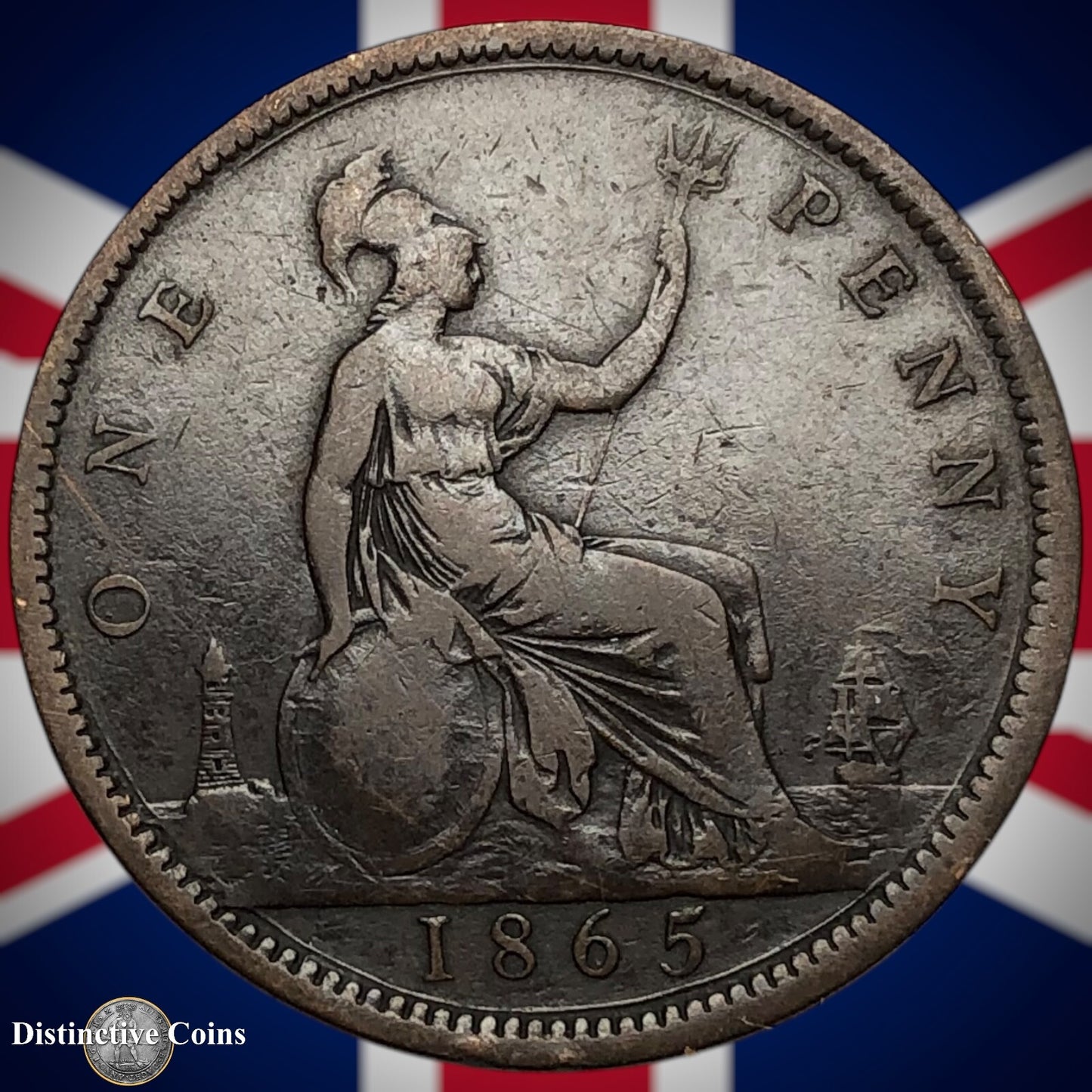 Great Britain 1865 Penny 1d GB6274