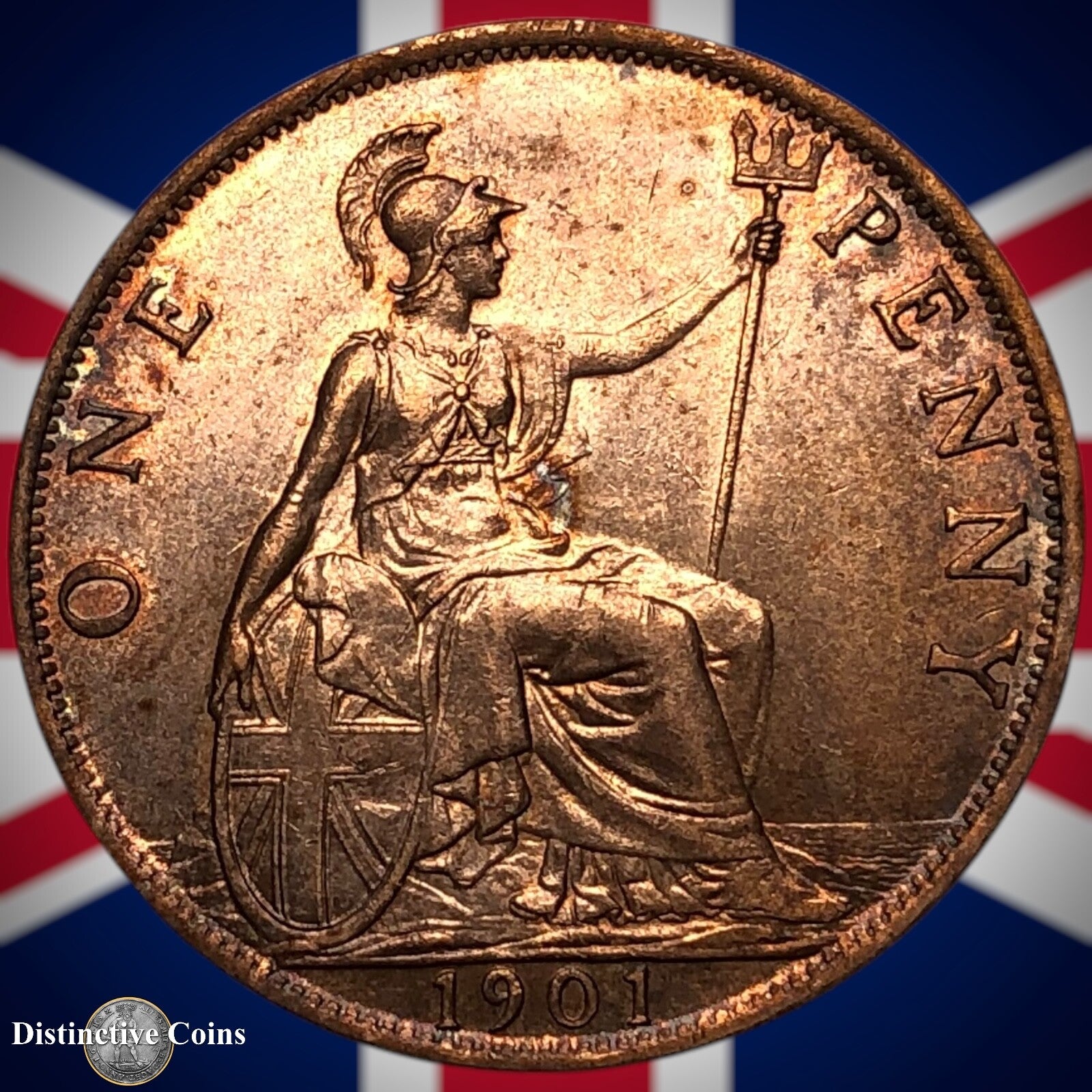 Great Britain 1901 Penny 1d GB6660