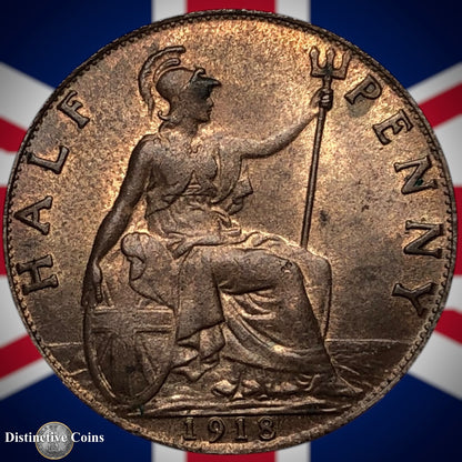 Great Britain 1918 Half Penny 1/2d GB5859