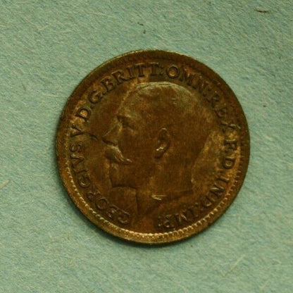 Great Britain 1913 1/3 Farthing Choice Unc Some Red A263