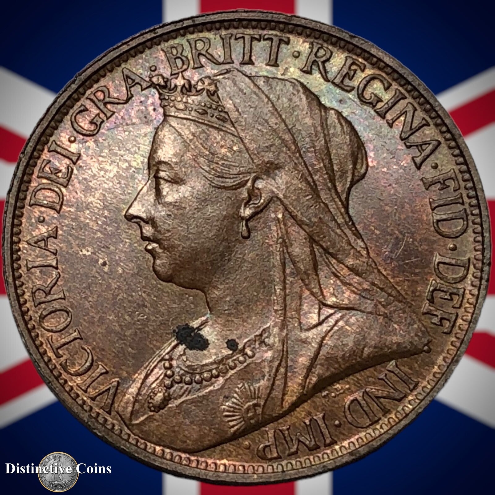 Great Britain 1895 Farthing 1/4d GB4410