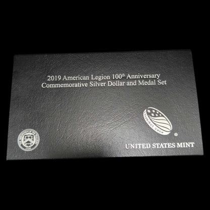 2019American Legion 100th Anniversary Commemorative Silver Dollar & Medal  D206