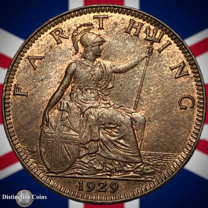Great Britain 1929 Farthing 1/4d GB4876