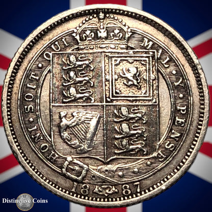 Great Britain 1887 Six Pence GB2691