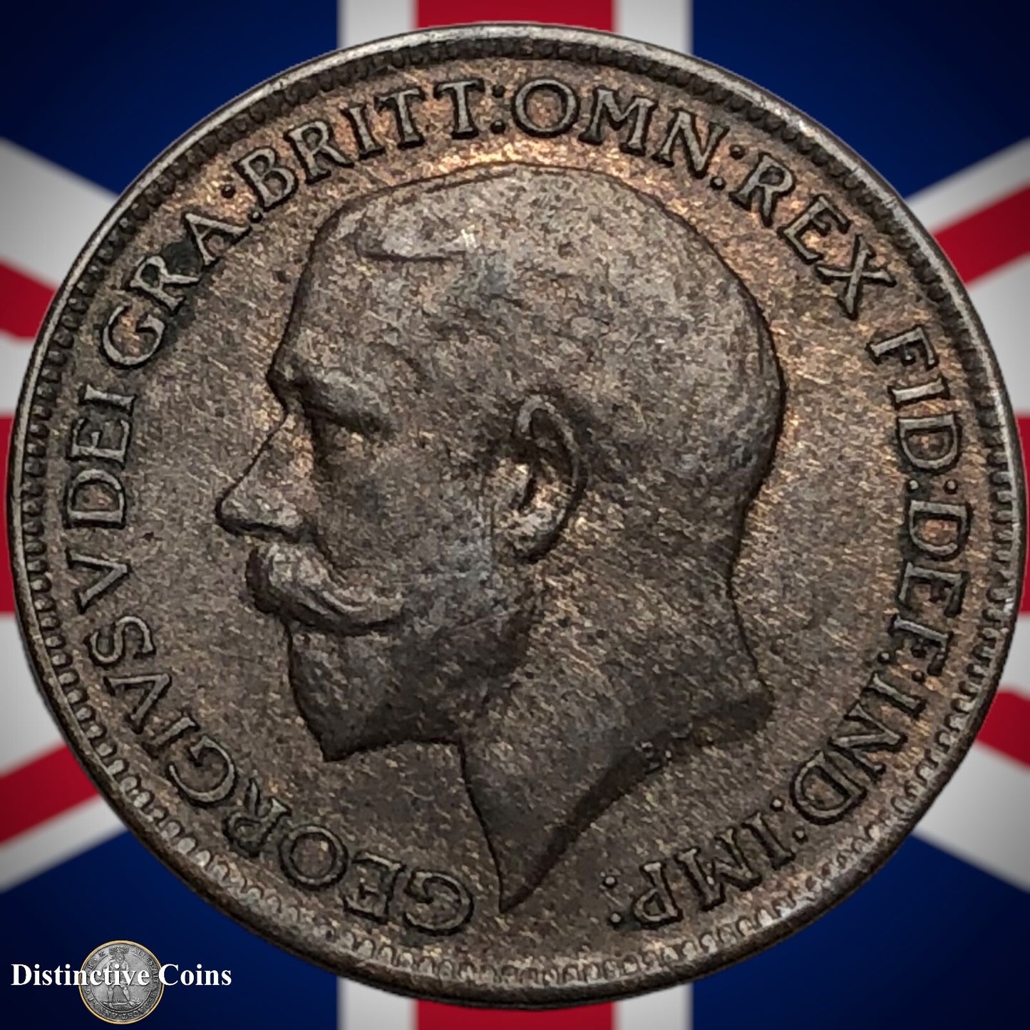 Great Britain 1918 Farthing 1/4d GB4699