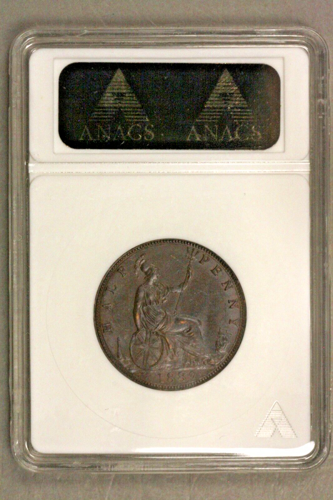 Great Britain 1889  1/2 Half Penny   ANACS MS 60 BRN