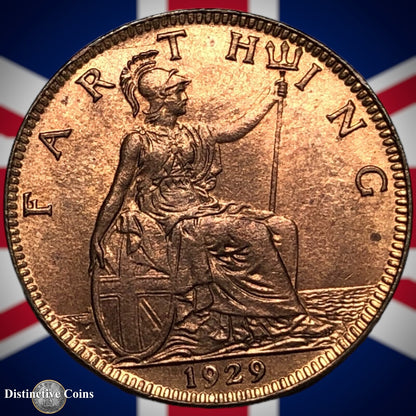 Great Britain 1929 Farthing 1/4d GB4878