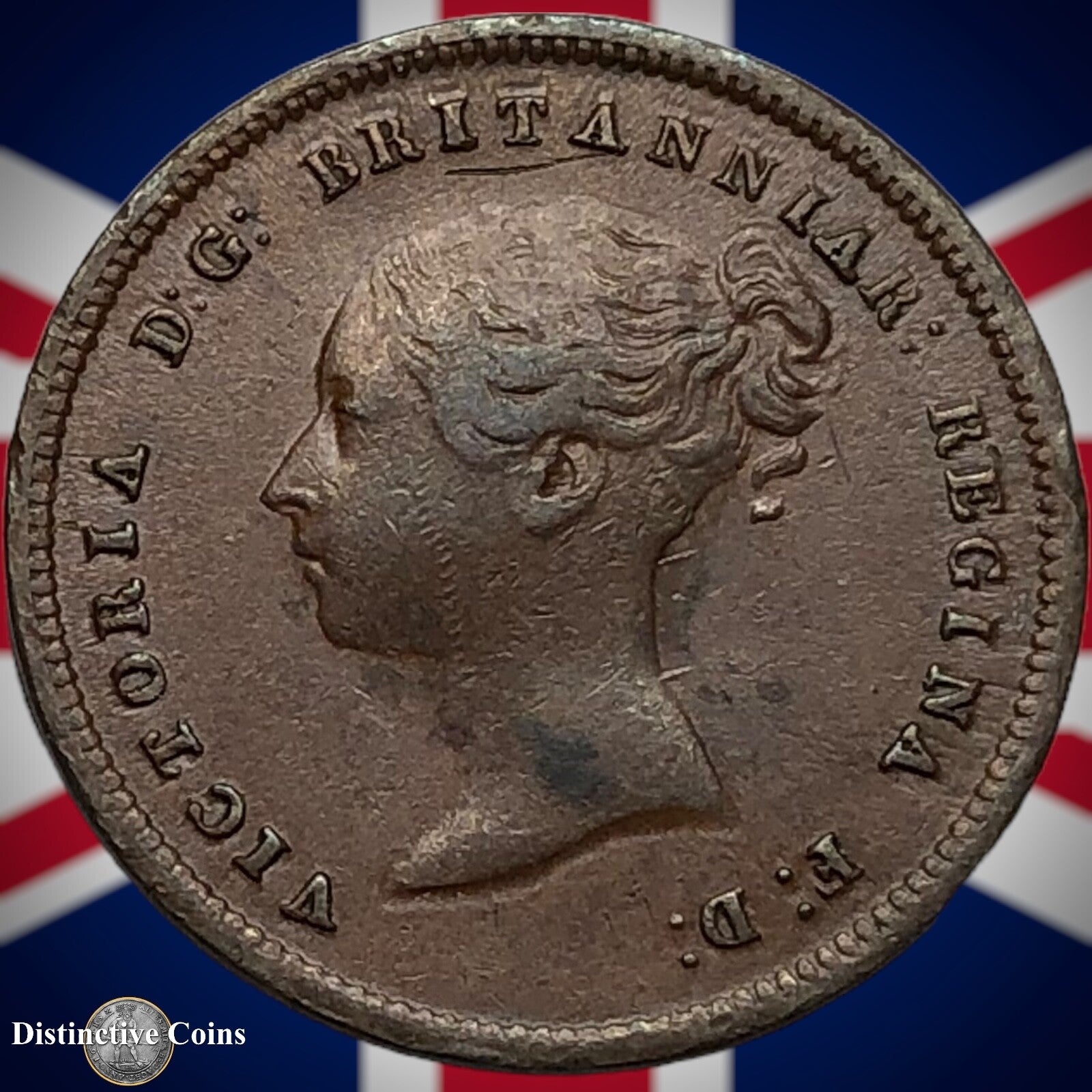 Great Britain 1847 Half Farthing 1/2 Penny GB3135