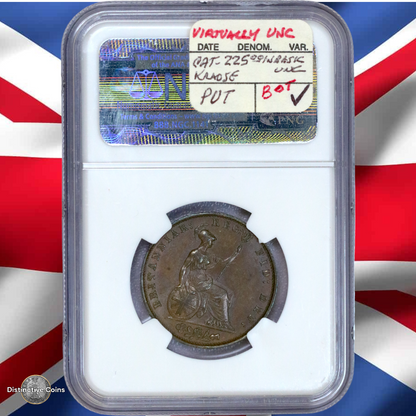 Great Britain 1853 1/2 Penny NGC AU58BN - GBS063