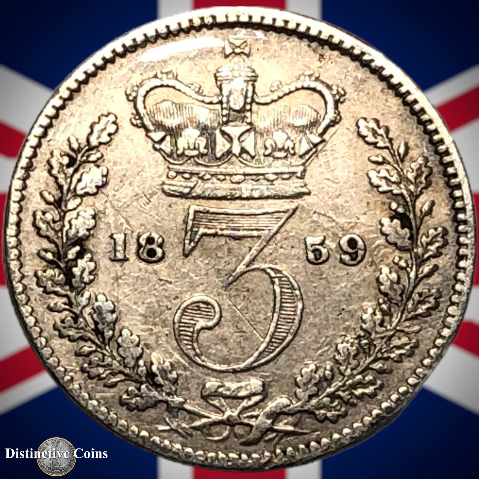 Great Britain 1859 Three Pence GB1826