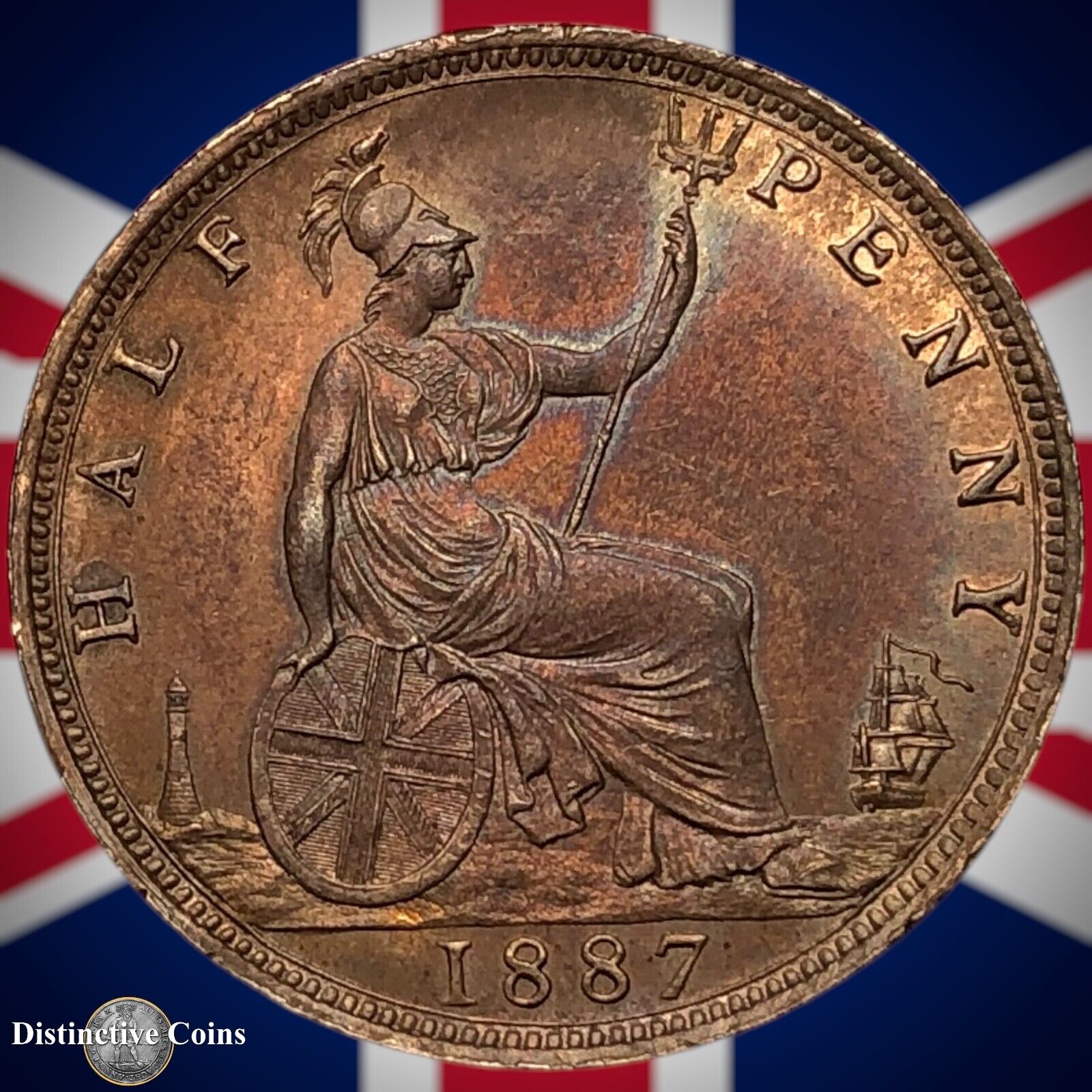 Great Britain 1887 Half Penny 1/2d GB5625