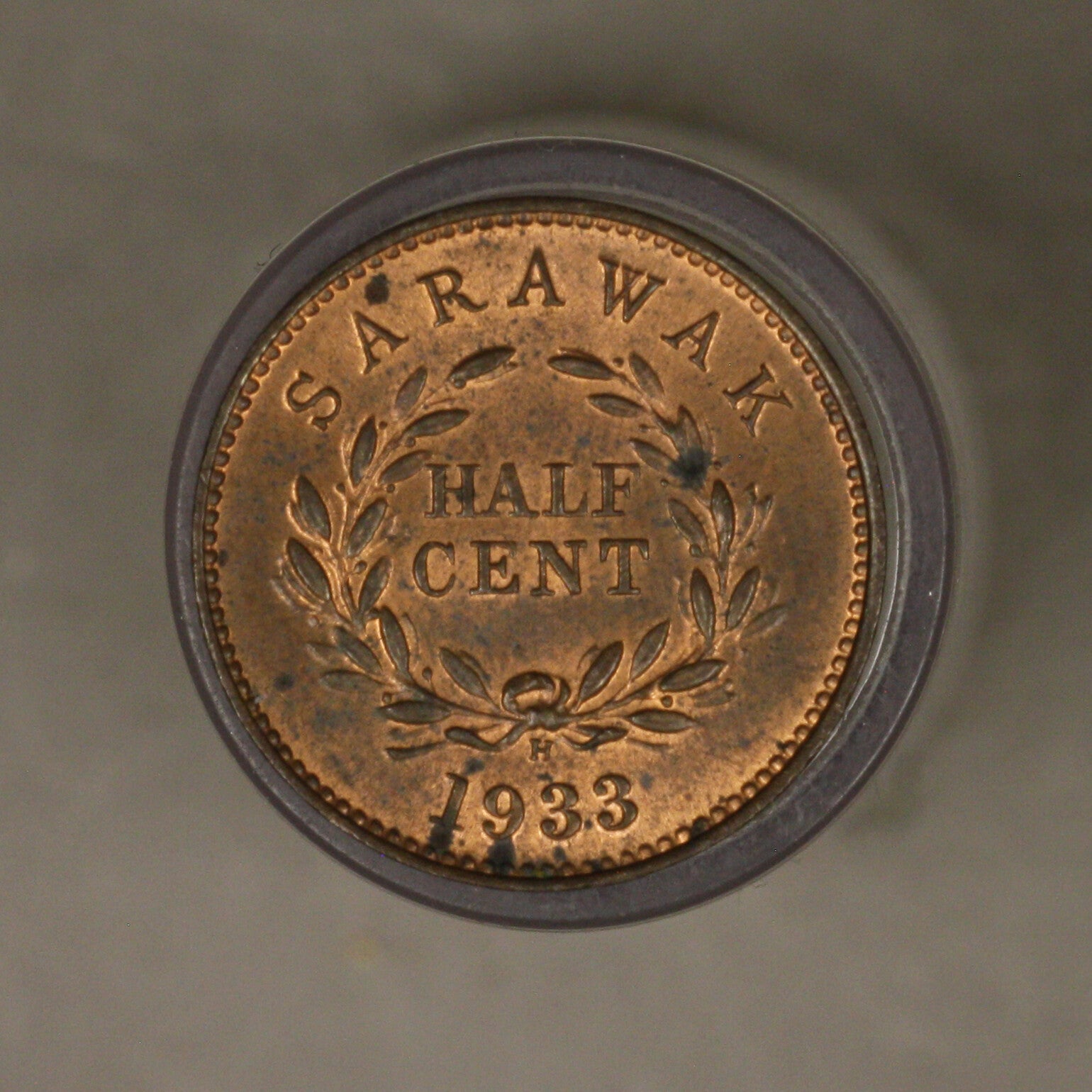 Sarawak 1933 H half 1/2 cent red reverse 