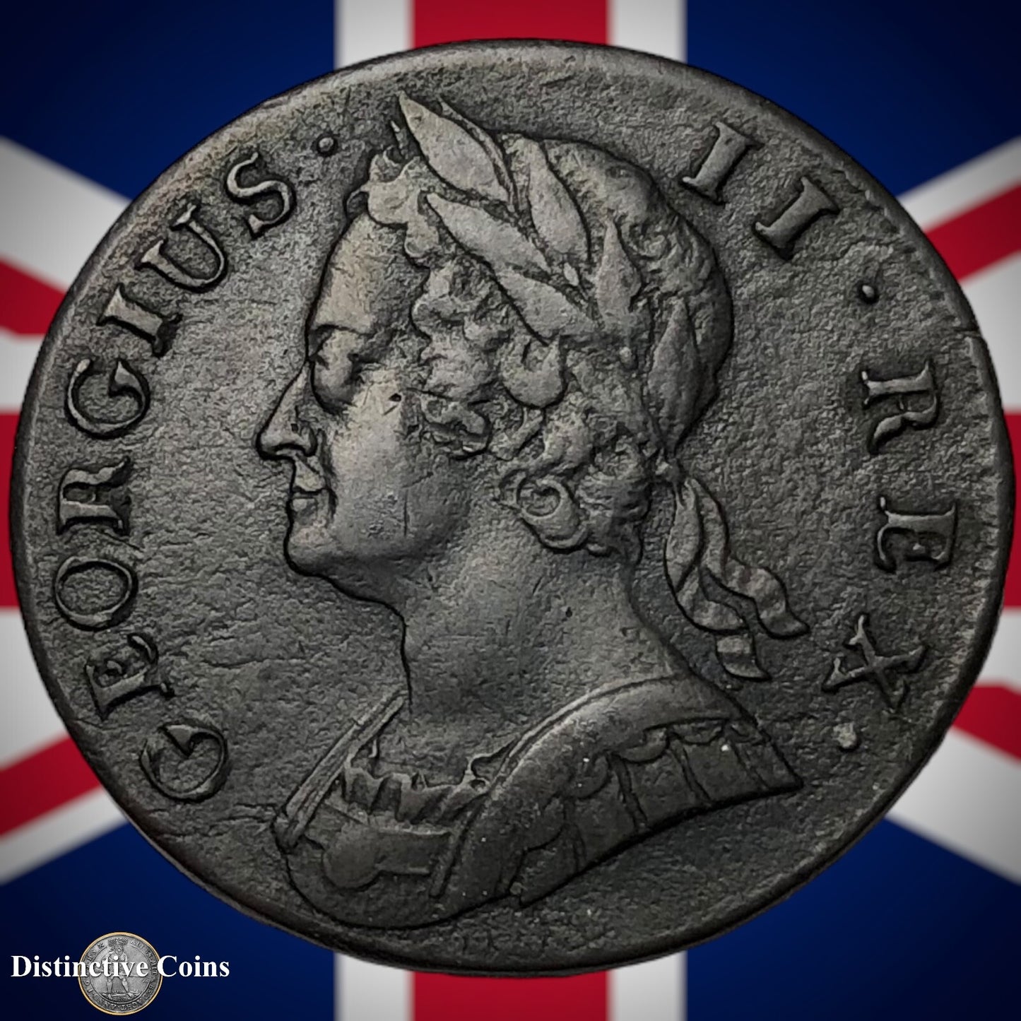 Great Britain 1743 Half Penny 1/2d GB5083