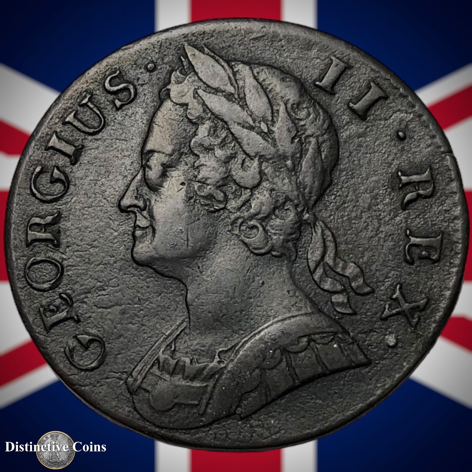 Great Britain 1743 Half Penny 1/2d GB5083