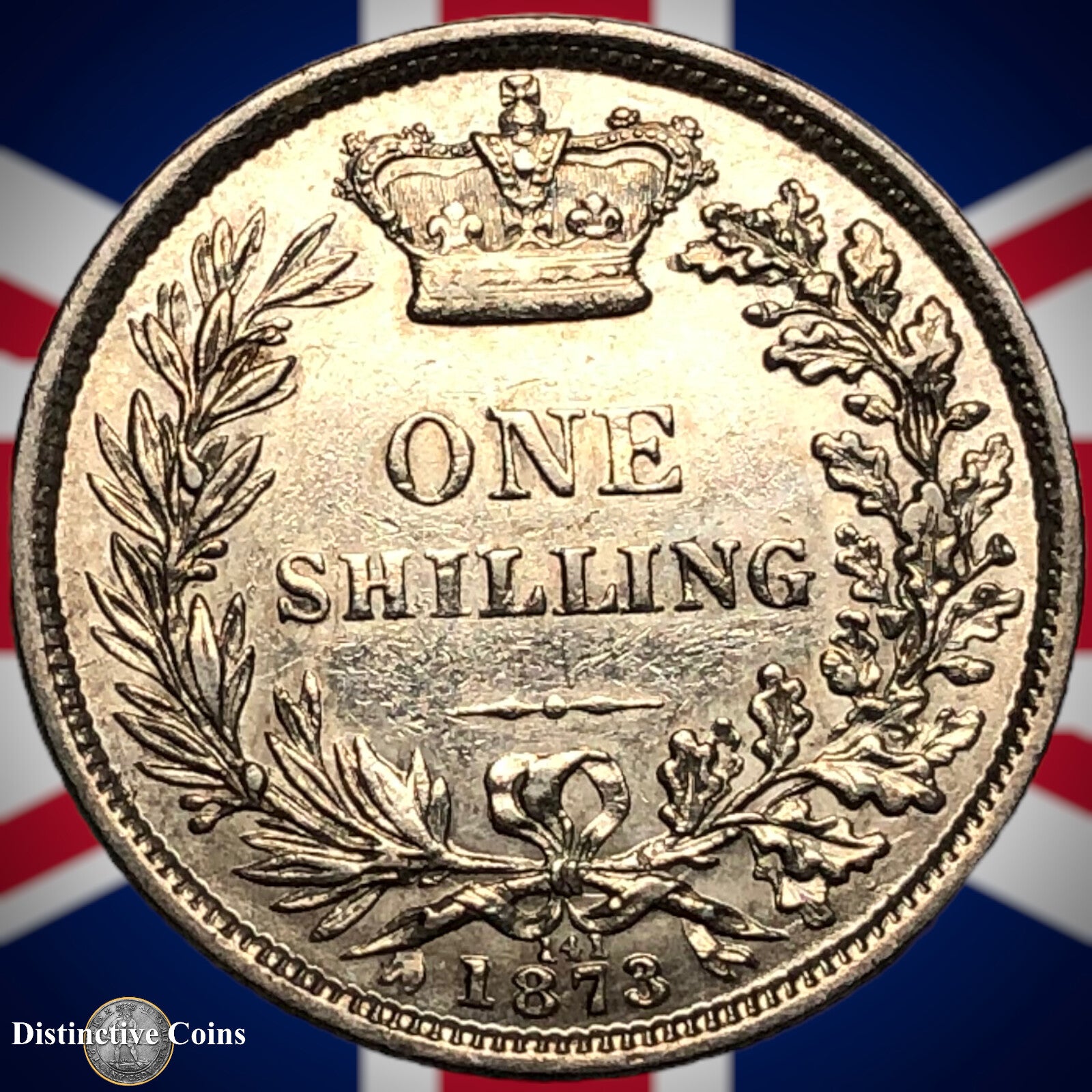 Great Britain 1873 British One Shilling GB0340