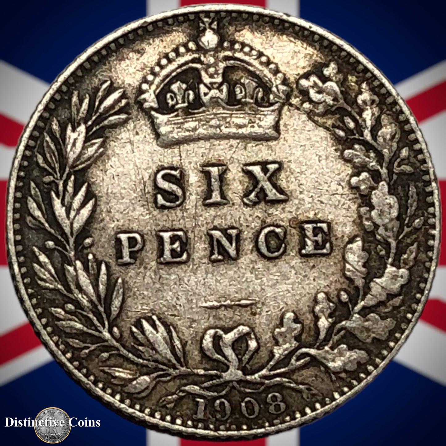 Great Britain 1908 Six Pence GB1545