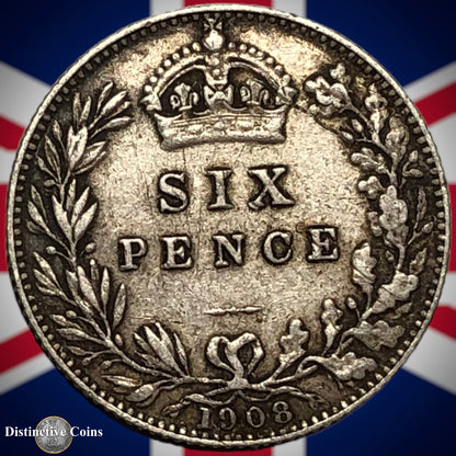 Great Britain 1908 Six Pence GB1545