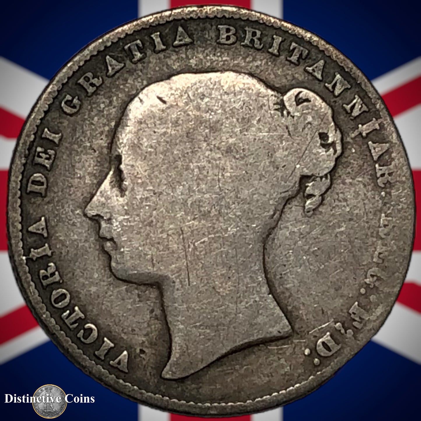 Great Britain 1859 British One Shilling GB0241