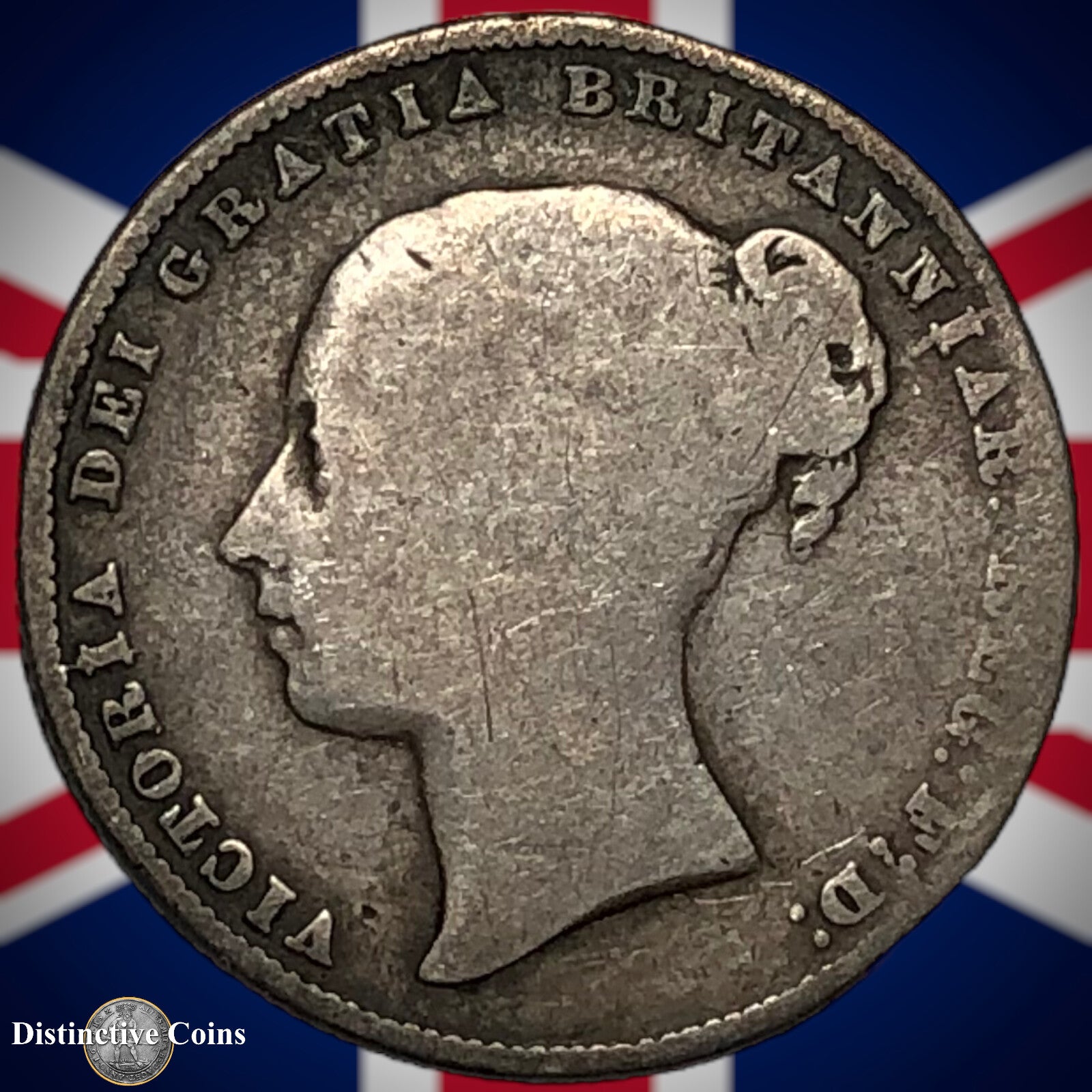 Great Britain 1859 British One Shilling GB0241