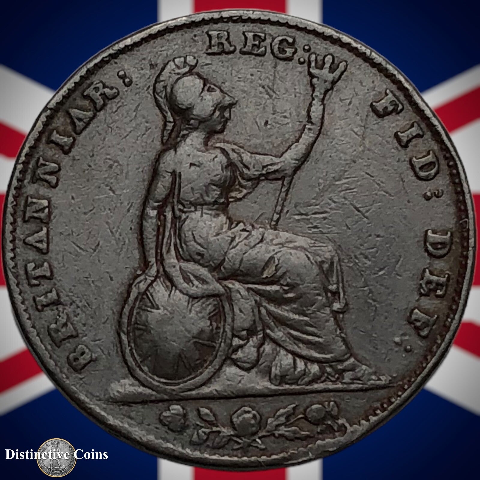 Great Britain 1853 Farthing 1/4d GB3439