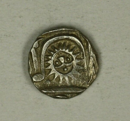 India Indore Silver 1/2 Rupee Malharnagar  AH1293  XF  A2310