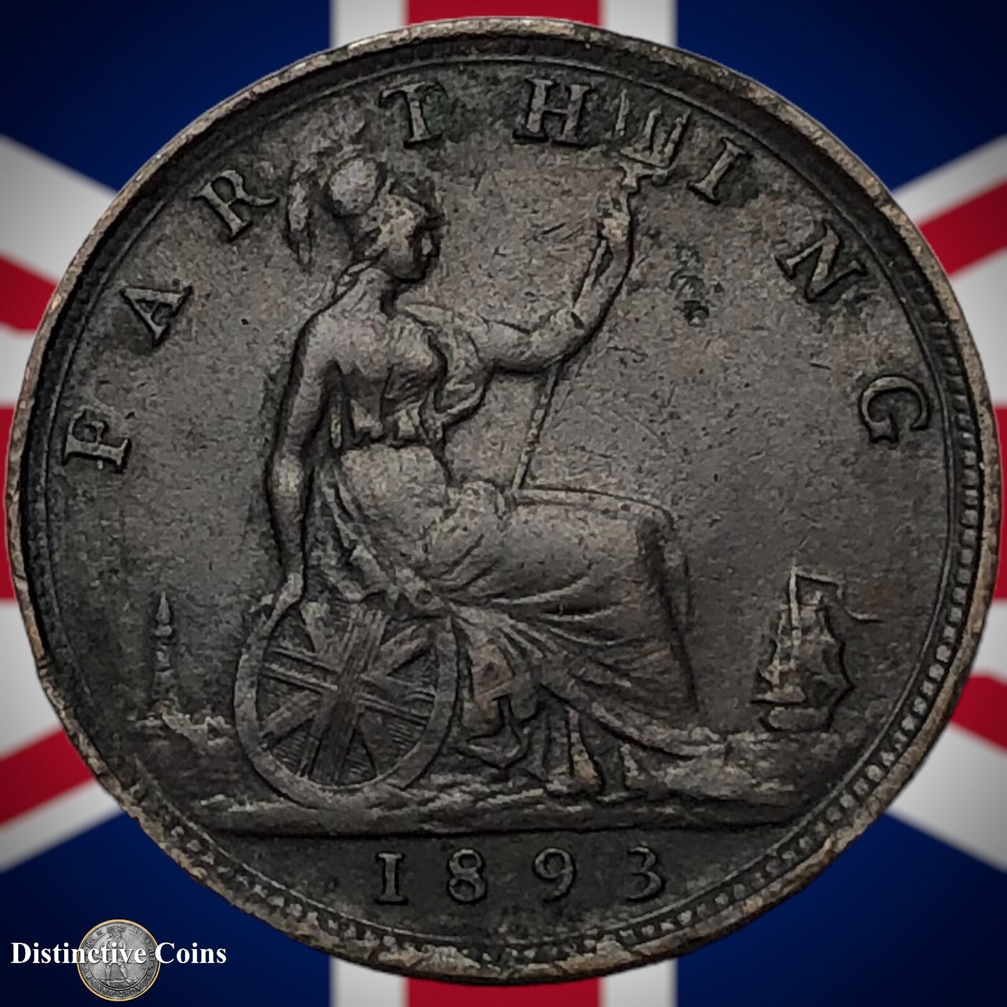 Great Britain 1893 Farthing 1/4d GB4335