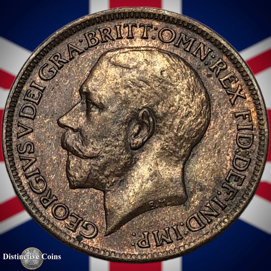 Great Britain 1919 Farthing 1/4d GB4722