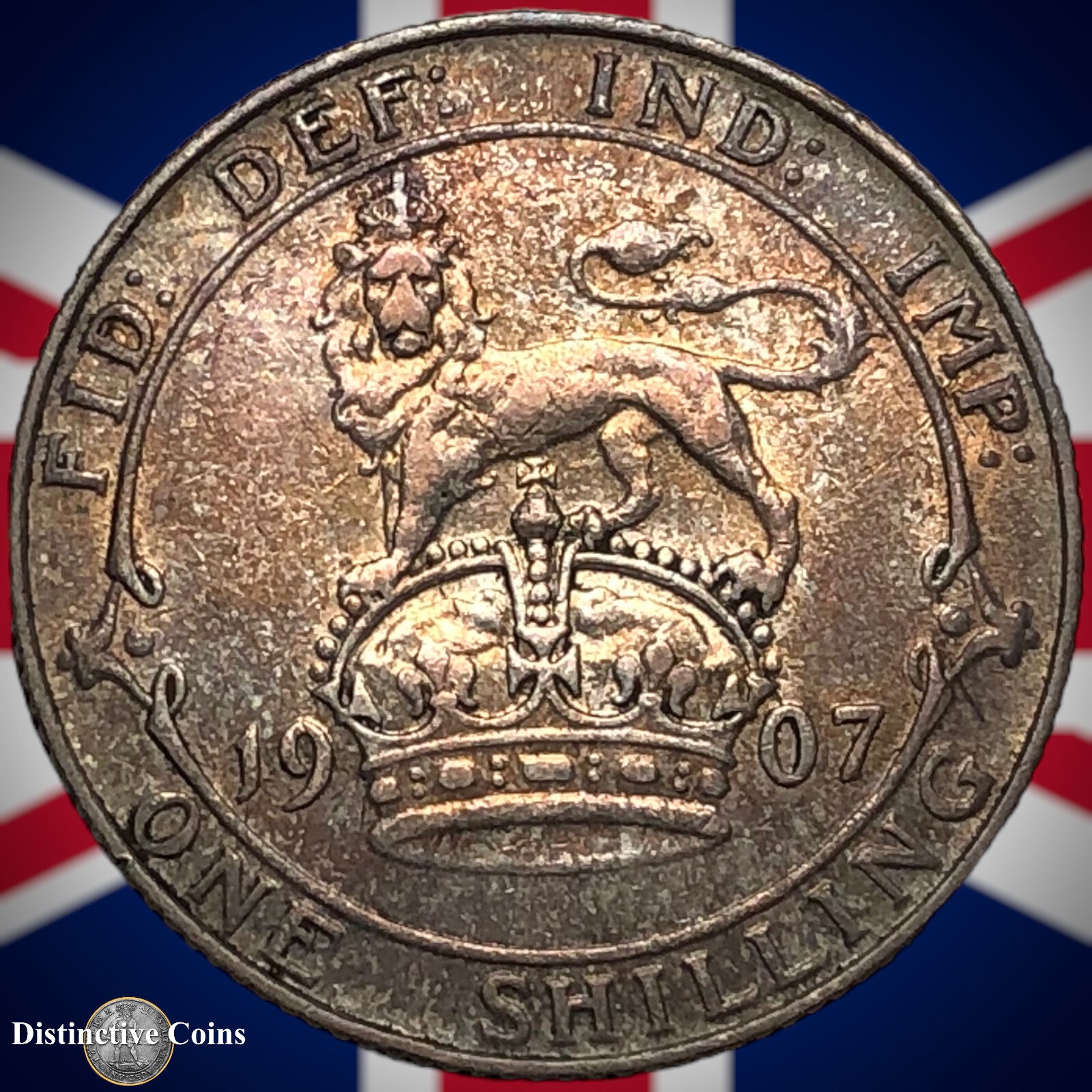 Great Britain 1907 British One Shilling GB0846