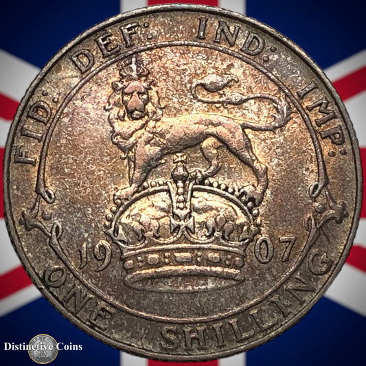 Great Britain 1907 British One Shilling GB0846