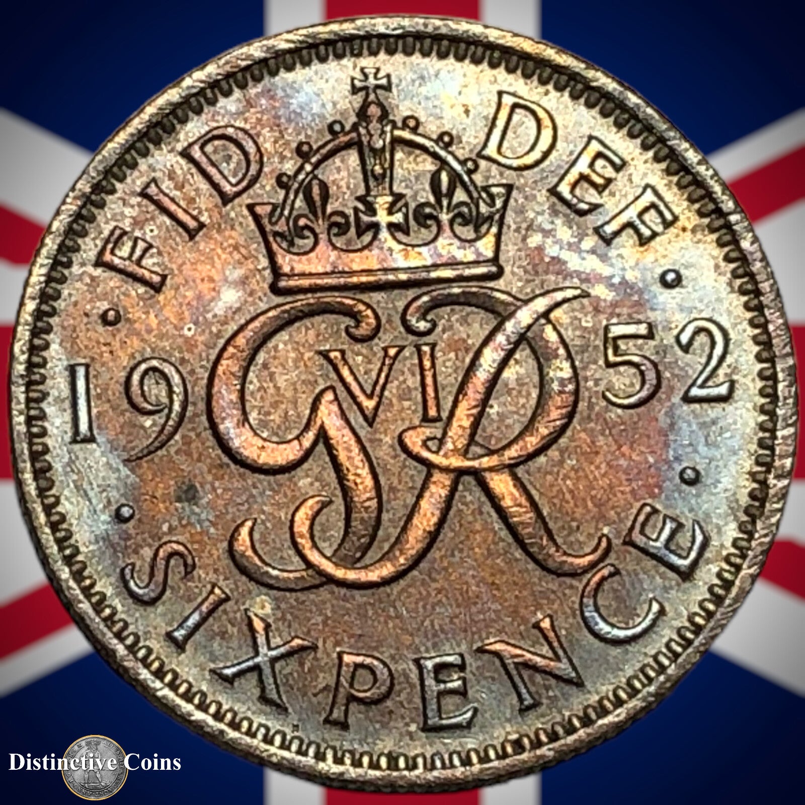 Great Britain 1952 Six Pence GB1813
