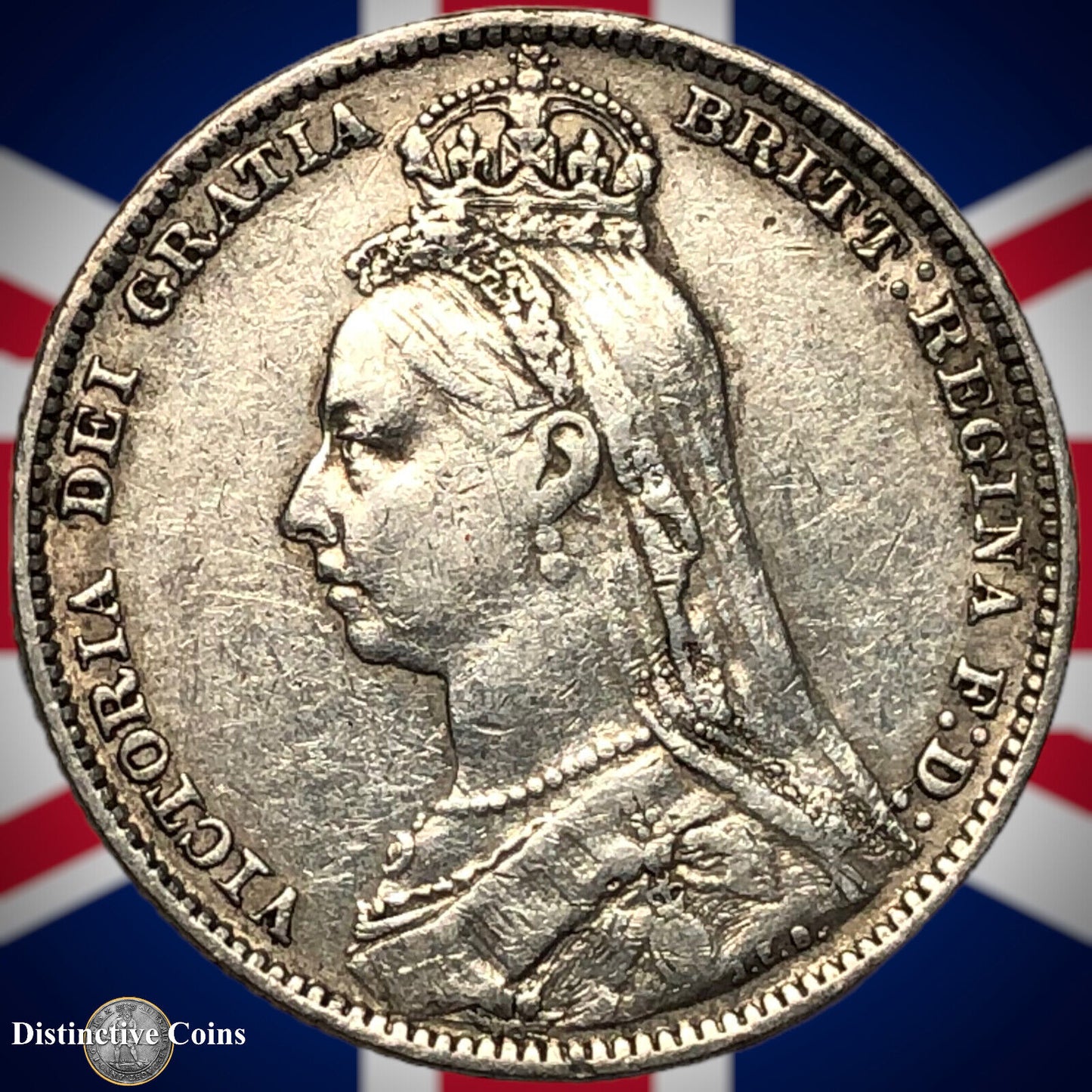 Great Britain 1890 British One Shilling GB0567