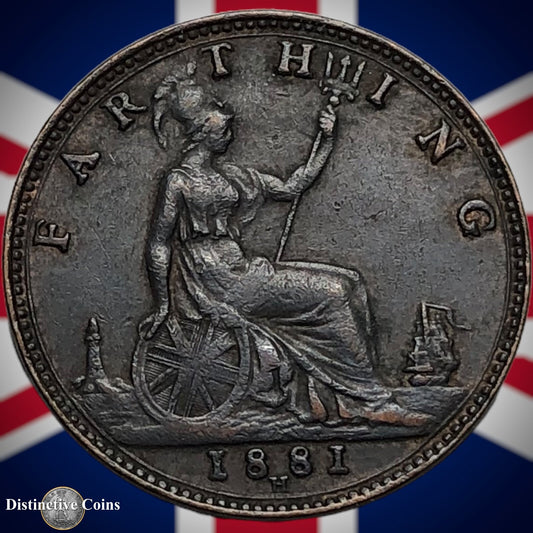 Great Britain 1881 H Farthing 1/4d GB3922