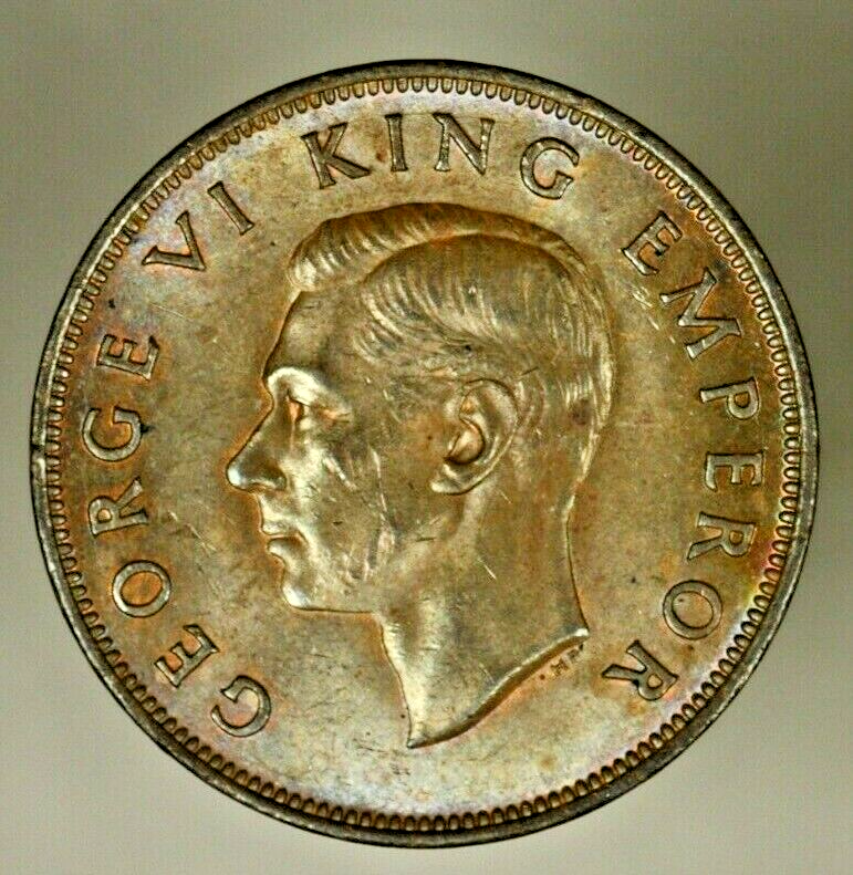 New Zealand Penny 1942  UNC - Trace of Red   A818