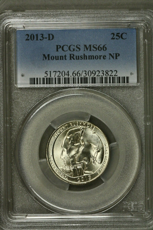 Washington Quarter - 25 Cents 2013-D Mount Rushmore NP  PCGS MS66   S50