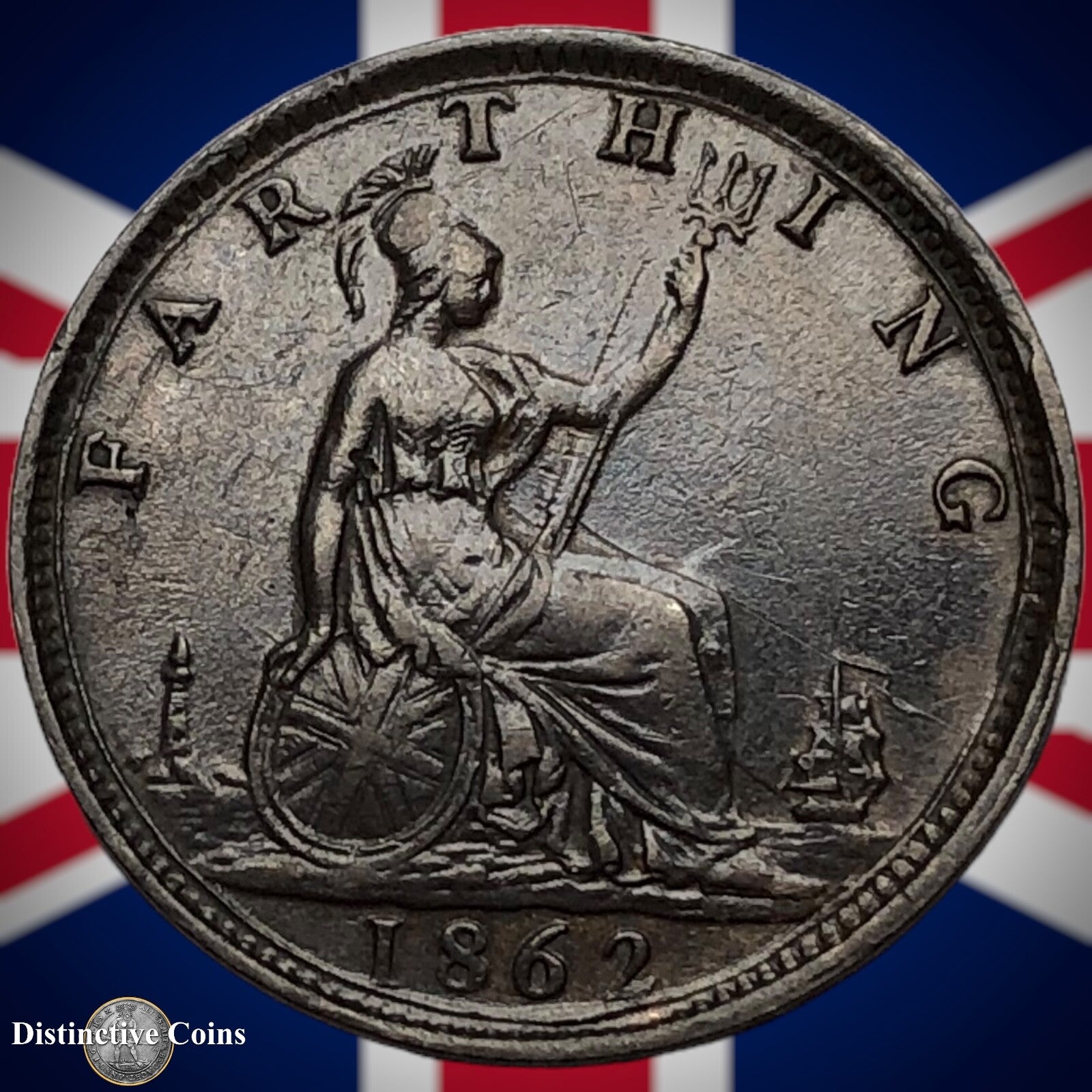 Great Britain 1862 Farthing 1/4d GB3502