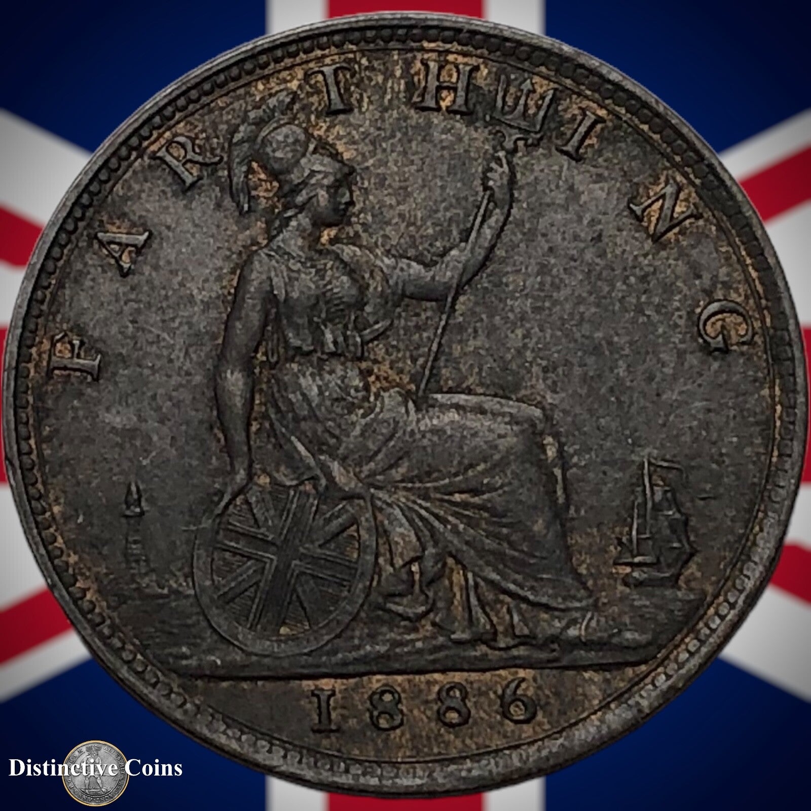 Great Britain 1886 Farthing 1/4d GB4213