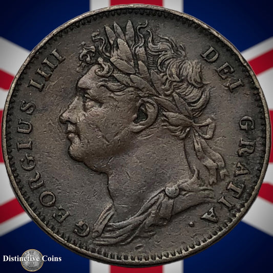 Great Britain 1822 Farthing 1/4d GB3241