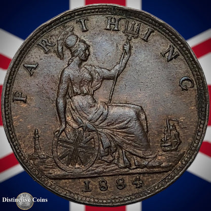 Great Britain 1884 Farthing 1/4d GB4126