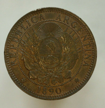 Argentina 1890 2 Centavos AU A479