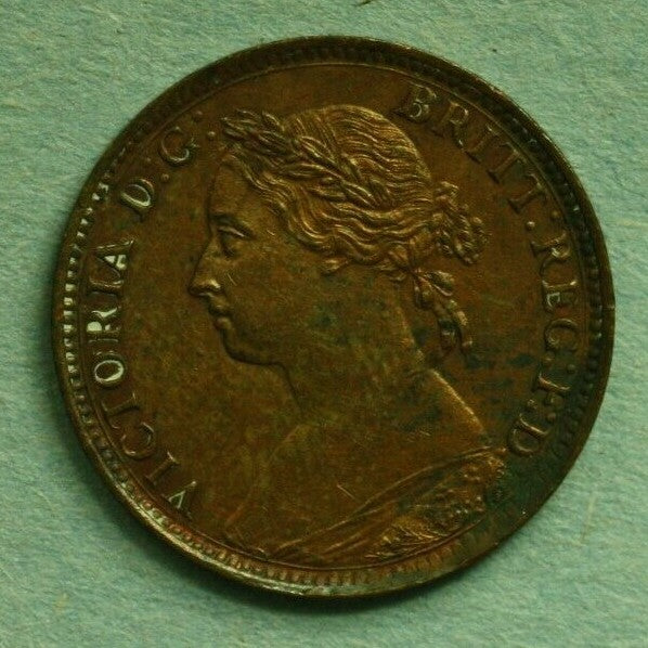 Great Britain 1885 Farthing AU   A286