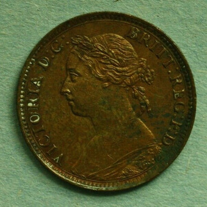 Great Britain 1885 Farthing AU   A286