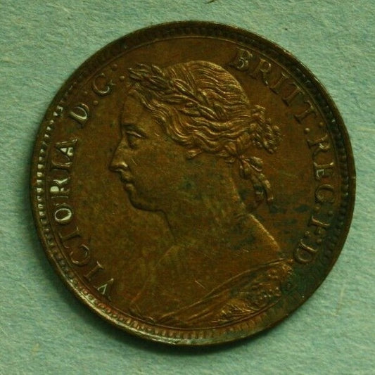 Great Britain 1885 Farthing AU   A286