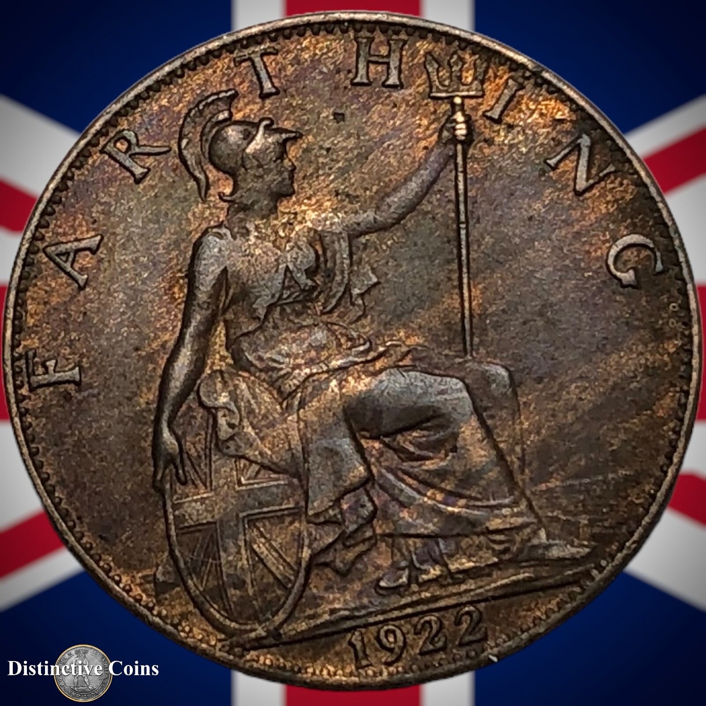 Great Britain 1922 Farthing 1/4d GB4755