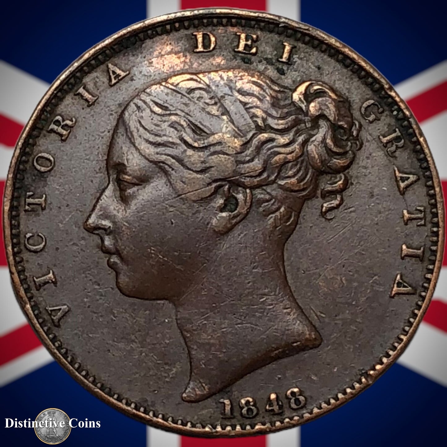 Great Britain 1848 Farthing 1/4d GB3427