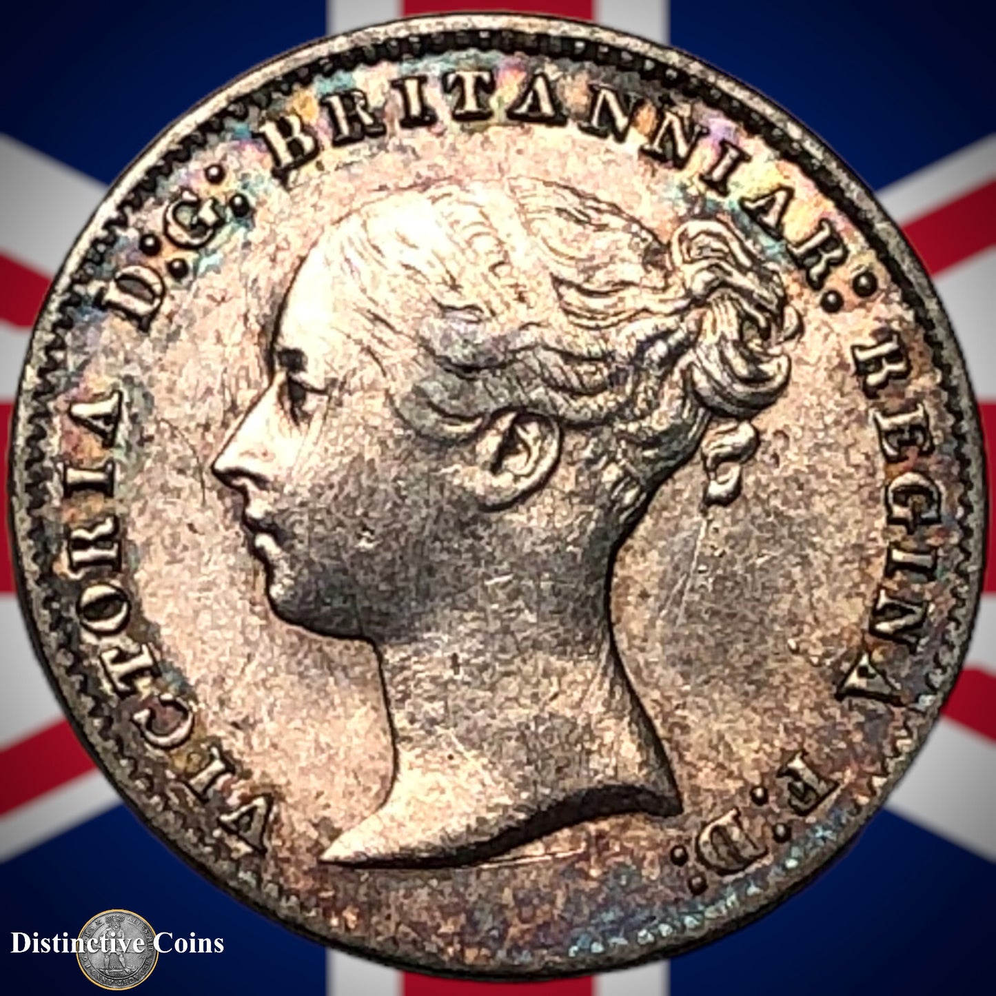 Great Britain 1859 Three Pence GB1828
