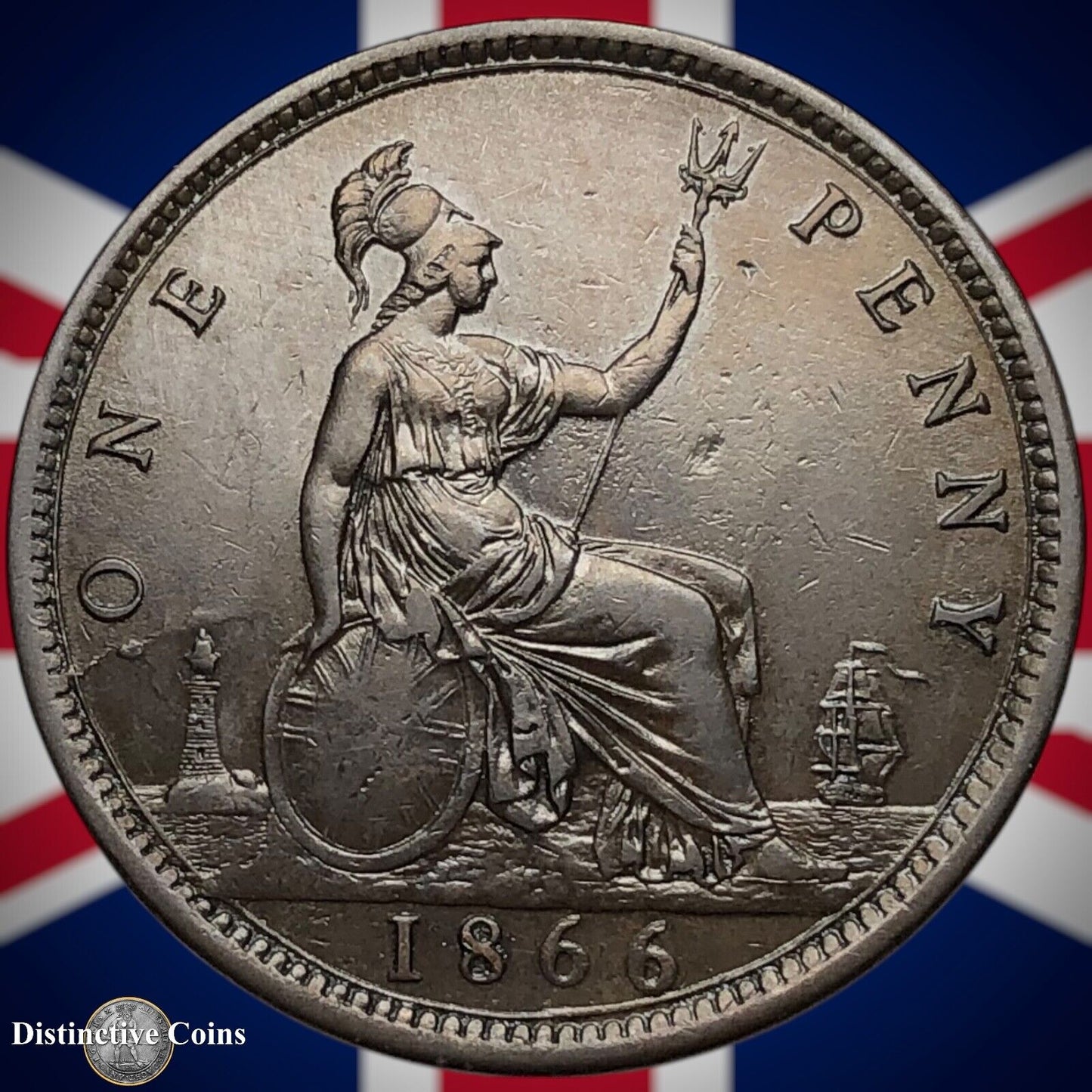 Great Britain 1866 Penny 1d GB6293