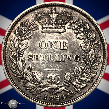 Great Britain 1864 British One Shilling GB0275