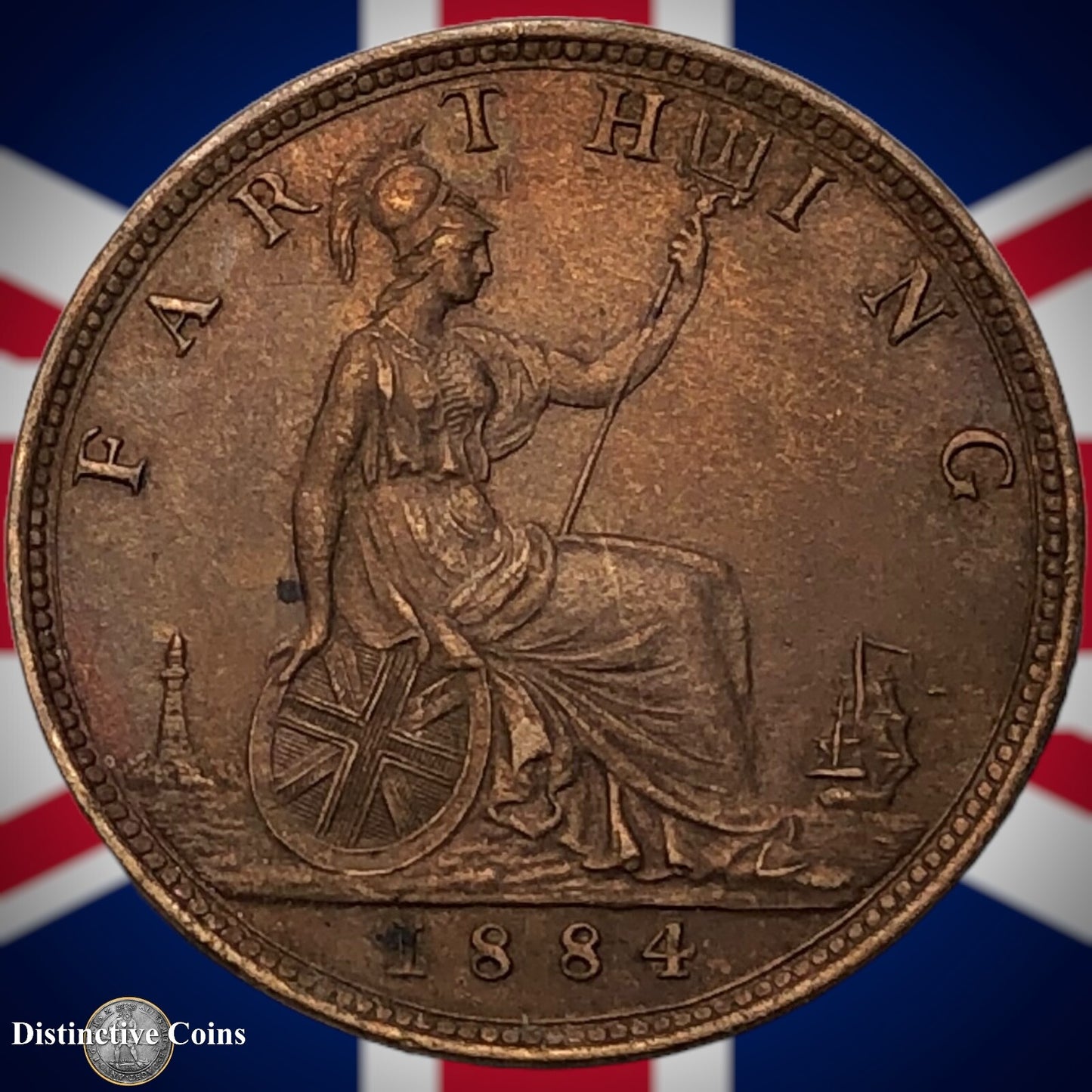 Great Britain 1884 Farthing 1/4d GB4134